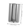 SOESFOUFU Hanging Stainless Steel Bucket 1000Ml with Holder Sturdy Metal Tub for Home Use Adults Suitable for Constipation and Detox view 2