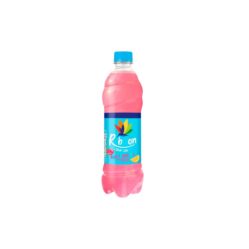 Rbicconn Sprklinng Roose Lemonde 12 x 500ml Best Before 2025-12-12 | Fizzy Rose Lemon Soft Drink | Refreshing Floral Lemonade Beverage | Carbonated Drink | On The Go Bottle