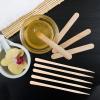 Abaodam 100pcs Wooden Waxing Sticks for Body Hair and Eyebrow Area with Flat Spreader End Smooth Skin Hair Removal Tool and Daily Cleaning view 4