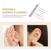 JHKNNK Stainless Steel Earwax Spoons 2 Sets with Portable Storage Bag, Quick Ear Canal Cleaning Tools Suitable for Adult Ear Care at Home view 3