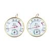 2 in 1 Sauna Thermometer Hygrometer with Glass Covered Face and Precision Balanced Analog Movements for Stable Readings During Extended Sauna (2pcs) view 1