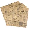 Alasum Greaseproof Food Wrapping Paper Khaki Paper 50 Sheets with Clean Cut Edges and Safe Healthy Material, for Packaging of Common Food for Chicken Roll and Burger and Lining for Mini view 1