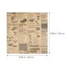 Alasum Greaseproof Food Wrapping Paper Khaki Paper 50 Sheets with Clean Cut Edges and Safe Healthy Material, for Packaging of Common Food for Chicken Roll and Burger and Lining for Mini view 2