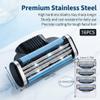16 Pcs Razor Blades Refills for Men, Triple Blade Cartridge Replacement, Precision Stainless Steel Blades with Lubrication Strip, Smooth Close Shave, Durable Anti Rust Design view 2
