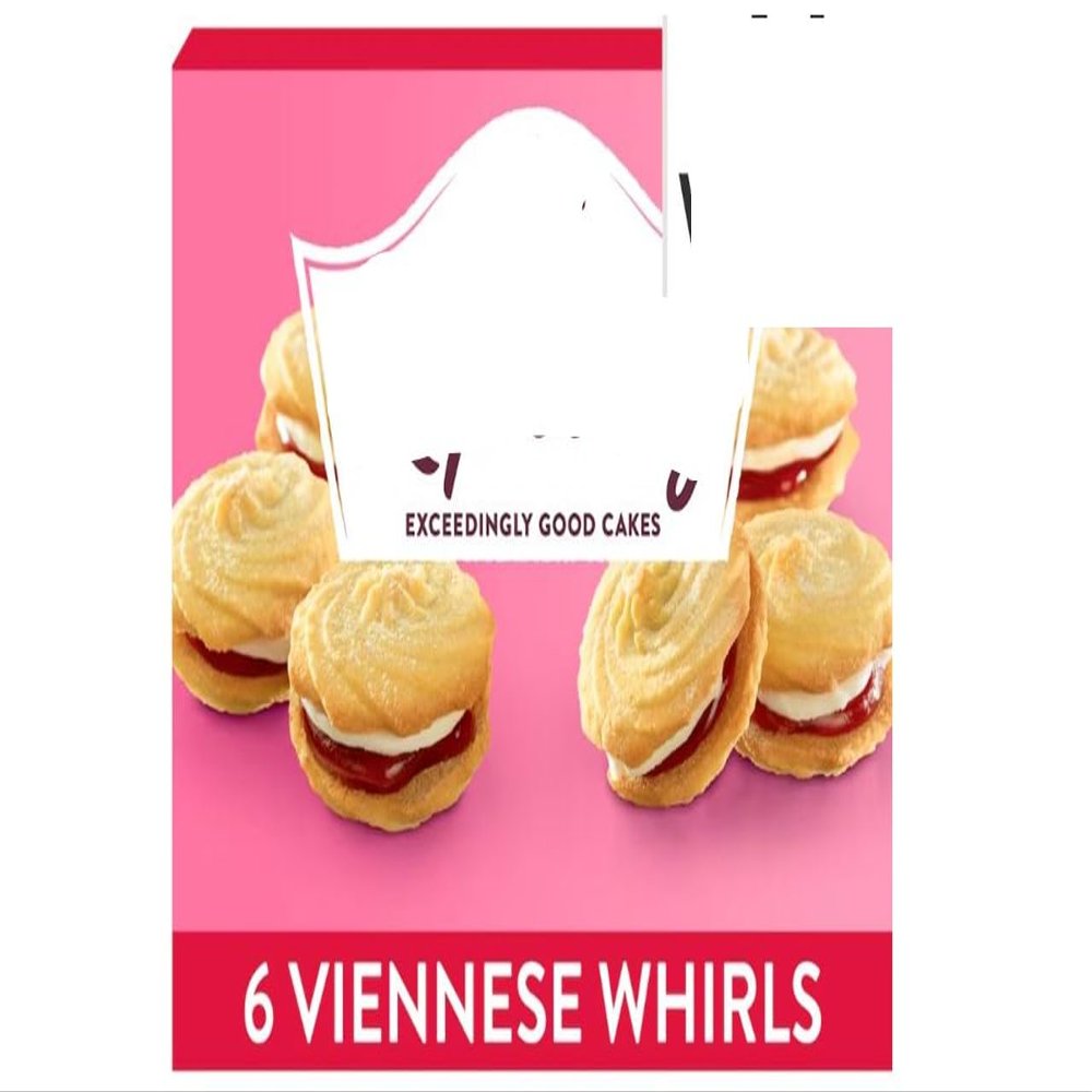 Viennese Whirls, Exceedingly Good Sandwich Cakes with Jam and Cream, 6 Pack,a well-loved British bakery brand renowned for creating exceedingly good cakes enjoyed by families across the UK