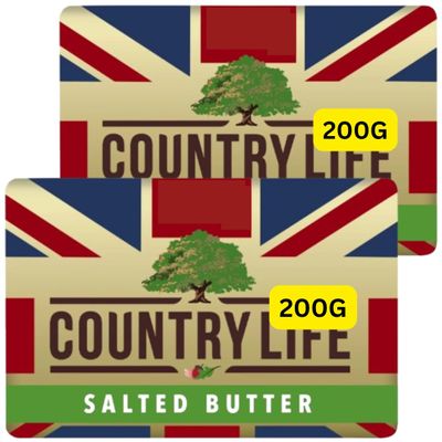 British Salted Block Butter 200g Countrylifes (2x200g)