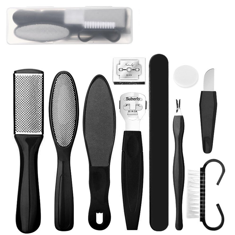 10 in 1 Foot File Pedicure Set,Foot Files for Hard Skin Care Kit,Foot Care Hard Skin Remove Tools for Women Men Salon or Home
