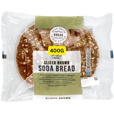 Irish Brown Sliced Soda Bread 400g MandS (1x400g)