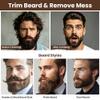 Alaoo Beard Brush Grooming Kit, Beards and Mustaches Grooming Set, Beard Brush Set with Black Comb, Black Scissors, Cloth Bag for Men, Husband, Boyfriend view 4