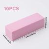 10PCS Nail Buffer Sanding Block, Reusable Nail Buffer Blocks, 2.5 * 2.5 * 9.5CM, Frosted Finish on Four Sides, Nail Tools, Suitable for Nail Salons, DIY and Beauty Salons(Pink) view 2