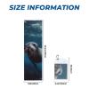 HCBPWVQA Cooling Towels for Neck and Face(40"x 12"), Sports Cold Towels for Hot Weather, Underwater Sea Lion Gym Towels for Men Women, Soft Breathable Workout Towels for Yoga, Running view 3