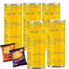 Tropical Flavour Energy Drink 250ml PMP with 2 x 75g Chips - Nknk Carbonated Energy Drink with Tropical Fruit Taste, Refreshing Summer Caffeine Drink, Ready to Drink Can - Reb (6 x Cans) view 1