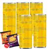 Tropical Flavour Energy Drink 250ml PMP with 2 x 75g Chips - Nknk Carbonated Energy Drink with Tropical Fruit Taste, Refreshing Summer Caffeine Drink, Ready to Drink Can - Reb (6 x Cans) view 2