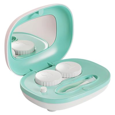 Funabridge Ultrasonic Contact Lens Cleaning Machine With Mirror, Contact Lens Washer Removes Protein Deposits