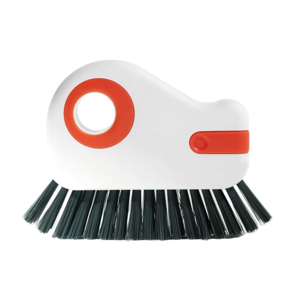 2 In 1 Multifunctional Cleaning Tool Reusable All-Purpose Scraper Brushes Window Sill Crevice Brushes for Windows Door Track Bathroom Kitchen