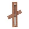 15 Minute Red Cedar Sauna Sand Timer with White Glass Beads and Mount for Accurate Spa Timing view 1