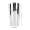 2Pcs 750ml Milkshake Mixing Cup, 16cm/6.3in Stainless Steel Bar Shaker Cup Portable Large Capacity Hand Blender Malt Shaker forIce Cream, Fruit, Salad view 2
