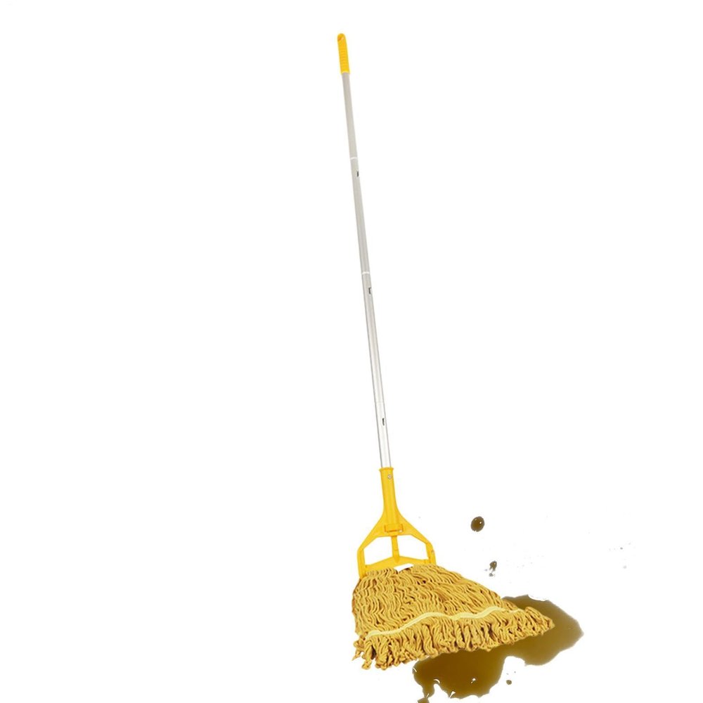 String Mop | Four-Section Detachable Aluminum Alloy Handle Cleaner,Hardwood Floor Mop - for Bathroom, Kitchen, Living Room, Bedroom, Balcony, Classroom, Dormitory, Apartment, Wood Floor, Home
