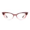 HELES Women's Vintage Cat Eye Photochromic Brown Reading Glasses, Full Rim Spring Hinge Readers, Plano Glasses Outdoor Sunglasses-#2 Gradient Pink||+2.00 Strength view 4