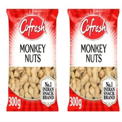 Cofresh Monkey Nuts, No.1 Indian Snack Brand, Peanuts in Shell, 300g