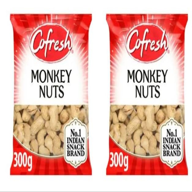 Cofresh Monkey Nuts, No.1 Indian Snack Brand, Peanuts in Shell, 300g