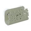 Suction Cup Sponge Holder Kitchen Sink Drainage Rack Bathroom Soap Storage Shelf Drilling for Wall Organizer Ventilated Dish Cloth Dryer Countertop (Green) view 2