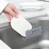 Suction Cup Sponge Holder Kitchen Sink Drainage Rack Bathroom Soap Storage Shelf Drilling for Wall Organizer Ventilated Dish Cloth Dryer Countertop (Green) view 4