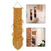Wall Mounted Hat Rack Boho Cap Organizer Macrame Baseball Cap Holder Space Saving Hat Storage Cotton Hat Display Stand Entryway Hat Hanger A Shape (5175//) view 2