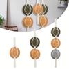 Macrame Hat Rack Wall Mounted, Boho Hat Holder for Wide Brim Hats, Cotton Rope Cap Organizer with Wooden Pegs, Rustic Wall Hanging Storage Stand for ( Layer 93cm) view 3