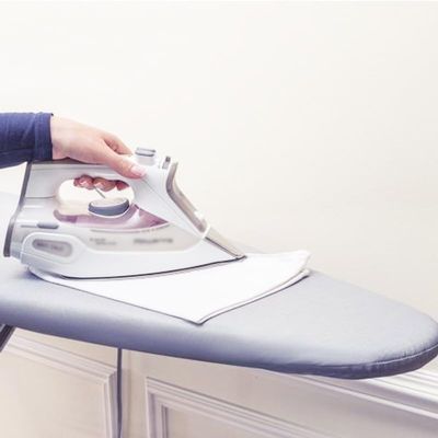 Silver Ironing Board Cover Heat Resistant Cotton Coated Pad with Reflective for , Non-for Scorch Protector for Laundry, Washable Drawstring Fit (130*46cm)