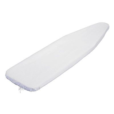 Silver Ironing Board Cover Heat Resistant Cotton Coated Pad with Reflective for , Non-for Scorch Protector for Laundry, Washable Drawstring Fit (140*50cm)