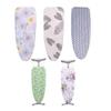 Extra Wide Ironing Board Cover, Large Drawstring Slipcover with Elastic for Edge, Heat Resistant Cotton Replacement Protector for Home Laundry, 147x48cm (Grey Arrow) view 1