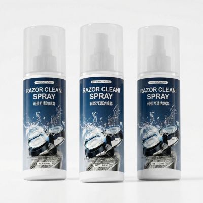 110ml Razor Cleaning Liquid, Cleaning Spray, Compatible With Braun S3 S4 S5 S6 S7 S8 S9 Series Electric Shavers(3 PCS)