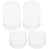 KAJNBN 4pcs Denture Boxes with Pp Material, Simple Elegant Design for Protecting Dentures and Mouthguards, Teeth Holder Containers for Office and Dining out Use view 1