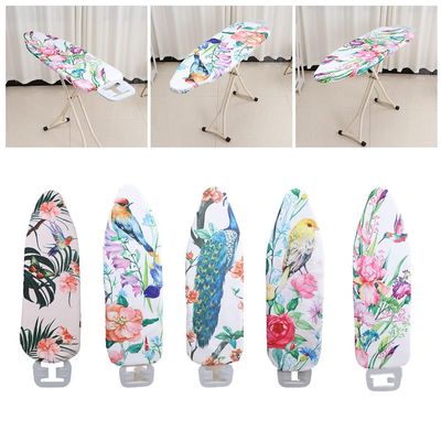 Ironing Board Cover Replacement, Non Slip Scorch Resistant Pad with High Polyester Fabric, Bird Pattern Laundry Accessory for Anti Aging (Hummingbird)