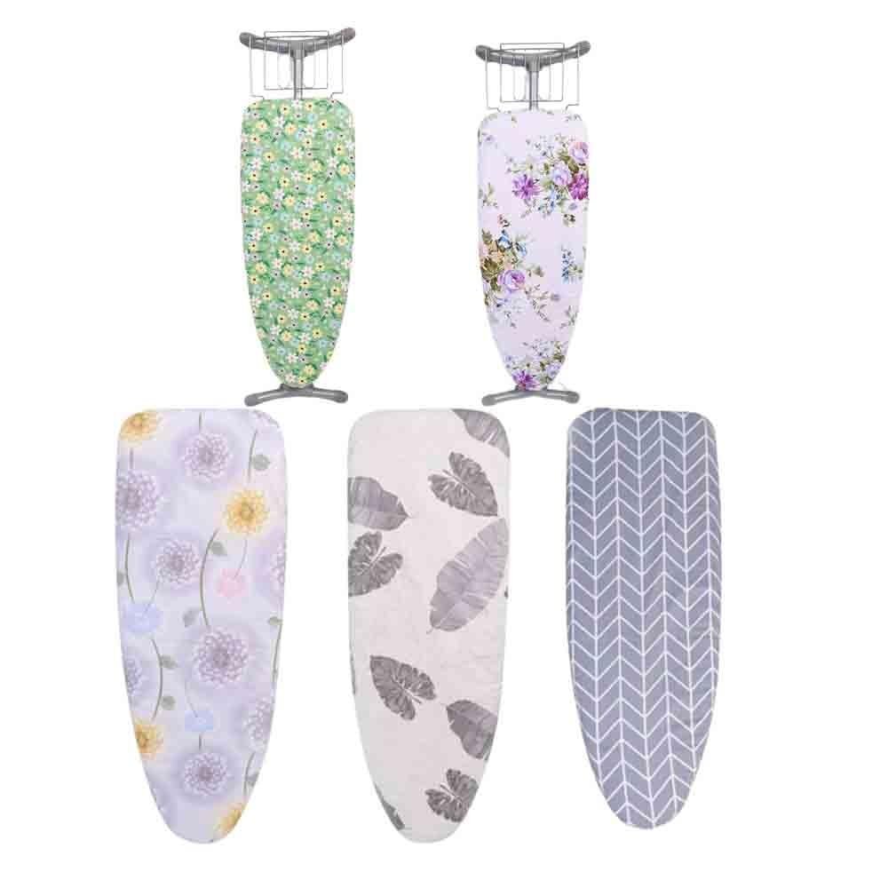 Extra Wide Ironing Board Cover, Large Drawstring Slipcover with Elastic for Edge, Heat Resistant Cotton Replacement Protector for Home Laundry, 147x48cm ( Dandelion)