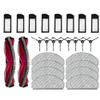 26-Piece Replacement Parts Kit for Yeedi for C12 for Pro Plus Vacuum, Includes Roller Main Brush, Side Brushes, Washable Mop Cloths, for HEPA for Pet view 1