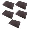 Washable Leather Placemats Set, Heat Resistant Non Slip Dining Place Mats, Double Sided Rectangular Oil Proof Kitchen Table Protectors, for Easy Clean (Light Grey and Blue) view 4