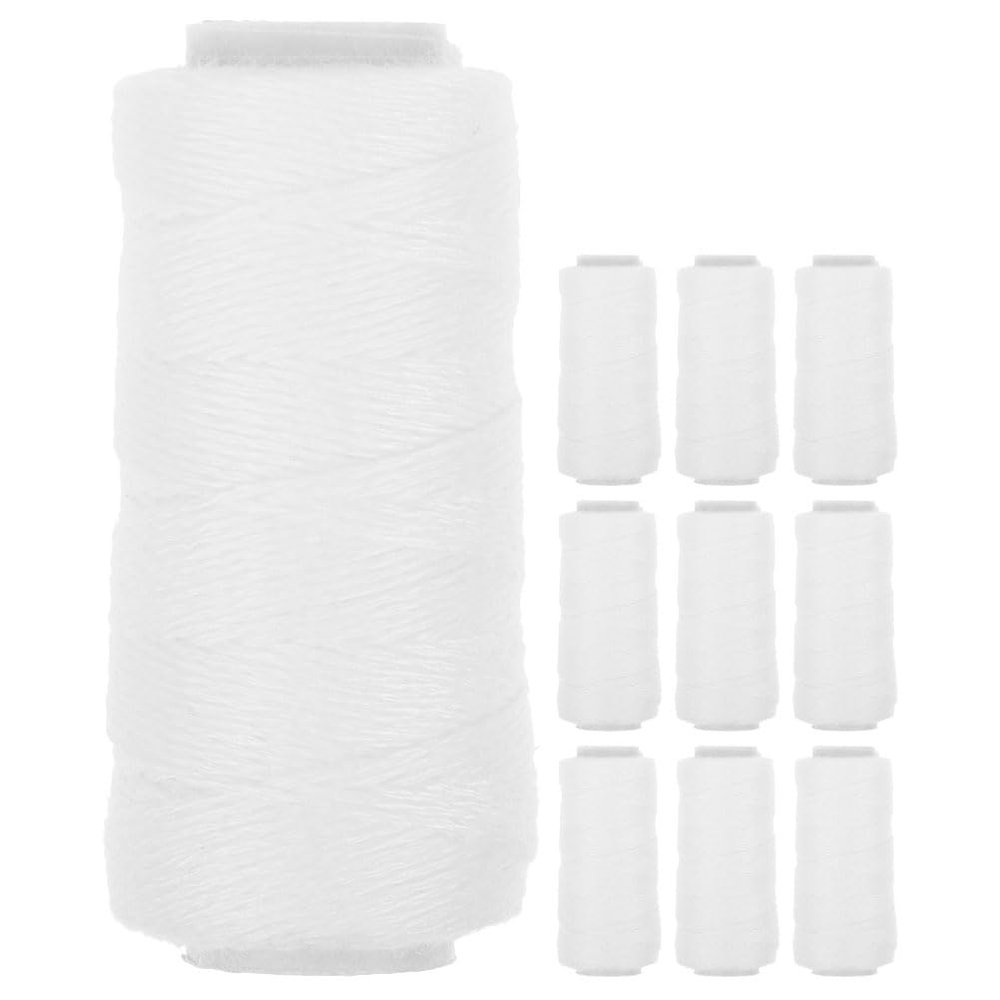 Baluue 10 Rolls Threading Thread Facial Hair Remover Cotton Thread for Hair Removal Epilator with Multi-Purpose Uses Kit
