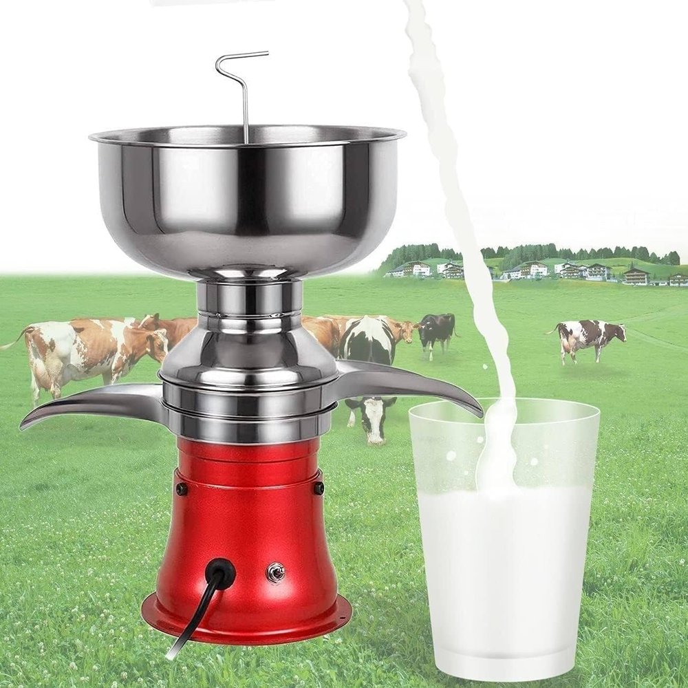 Electric Milk Cream Separator for Homemade Dairy Products, Removable and Easy to Clean, Ideal for Farm and Kitchen Use