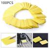 100 Pcs Soldering Iron Cleaning Sponges, Yellow Tip Cleaner Pads for Welding Station, High Absorbency Brass Wool Alternative to Keep Tips Clean view 2