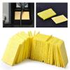 100 Pcs Soldering Iron Cleaning Sponges, Yellow Tip Cleaner Pads for Welding Station, High Absorbency Brass Wool Alternative to Keep Tips Clean view 3
