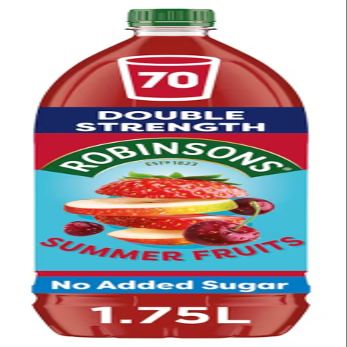 Robinso Squash 1.75L Variety Pack Assorted Fruit Flavours, No Added Sugar, Concentrated Cordial Drink (Robinsons Double Strength Summer Fruits Squash 1.75L)