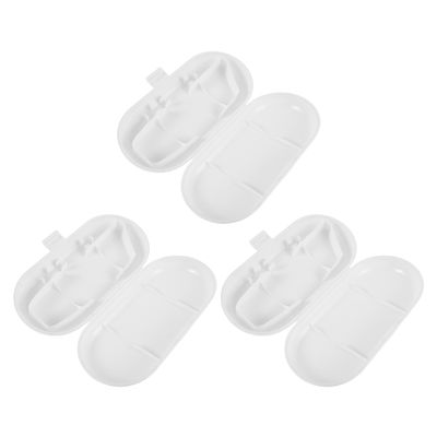 Baluue 3pcs Portable Water Flosser Box Hard Shell Case for Oral Irrigator Nozzle Organizer Travel-Friendly Storage Container Compatible with Electric Flossers
