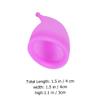Alipis 2pcs 30ml Silicone Menstrual Cups Flexible Leak-Proof Collectors with High Tensile Strength for Sleeping Overnight and Hiking Reusable Feminine Hygiene Product Random Random Color view 2