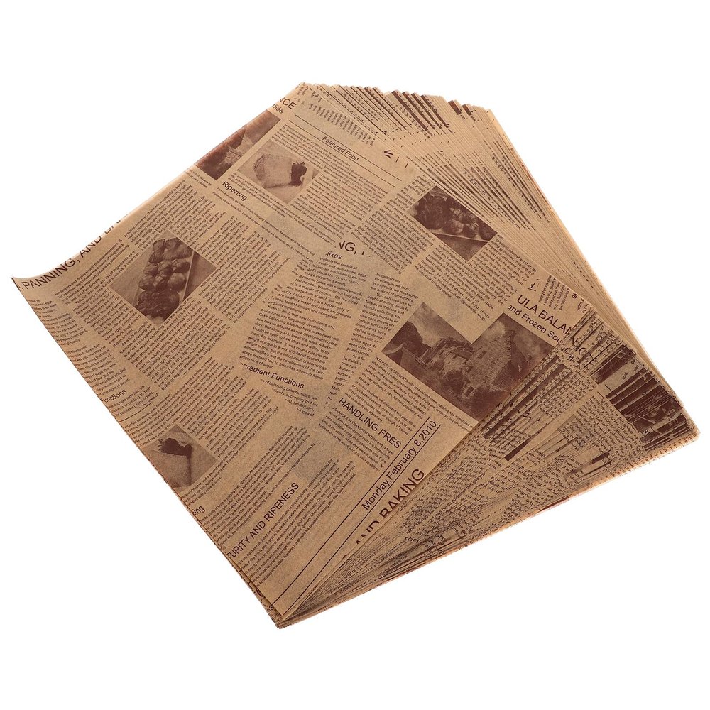 Alasum 100 Sheets Multi-Function Food Wrapping Paper Made of Wood Pulp, Compact and Easy to Store Greaseproof Baking Wax Paper for Food Wrapping and Parties