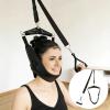 Chewtoyo Cervico Support Neck Stretcher, Black Cervical Traction Device, Portable Over The Door, Adjustable Polyester Strap, Home Physical Rehabilitation view 4