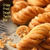 Brown sugar sweet Fried Dough Twists, Tianjin flavor Fried Dough Twists, Chinese traditional Dim sum, sesame pastry, crisp biscuits, substitute breakfast, casual snack (Tianjin flavor,1 bag) view 3