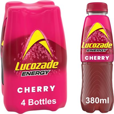 Lucozade Energy & Sport Drinks Variety Pack | Multiple Flavours (Energy Drink Wild Cherry)