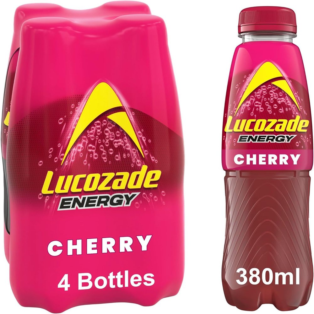 Lucozade Energy & Sport Drinks Variety Pack | Multiple Flavours (Energy Drink Wild Cherry)